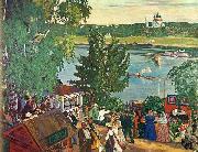 Boris Kustodiev Promenade Along Volga River France oil painting artist